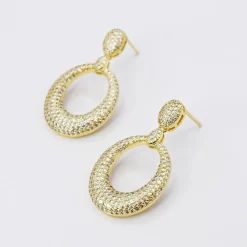 Treasure Jewels, Inc. Jewelry*Gleaming Pave Earrings