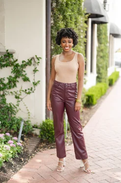 BuddyLove Clothing Label Bottoms*Gomez Vegan Leather Pants -