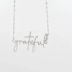 Treasure Jewels, Inc. Jewelry*Grateful Silver Necklace