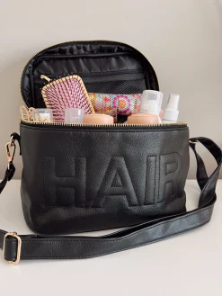 KenzKustomz Handbags*Hair Leather Bag - Black