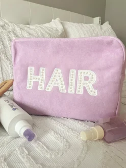 KenzKustomz Handbags*Hair XL - Lilac Terry Cloth