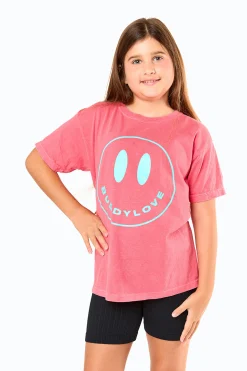 BuddyLove Clothing Label Tween | Tween + Girls*Happy Face Youth Graphic Tee - Watermelon