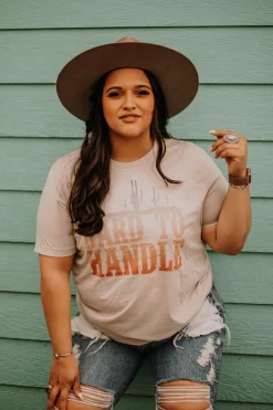 Wild Junkie Tops*Hard to Handle Graphic Tee