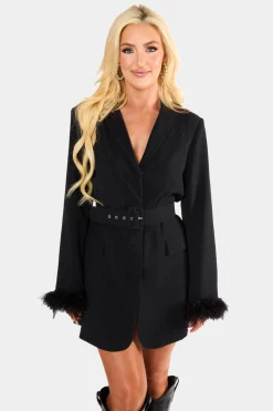 BuddyLove Clothing Label Long Sleeve Dresses | Party Dresses*Harriet Blazer Dress - Noir