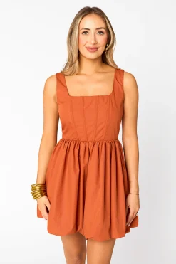 BuddyLove Clothing Label Sleeveless Dresses | Mini Dresses*Heidi Mini Dress - Burnt Orange