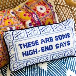 Furbish Studio Home & Gift*High-End Gays Needlepoint Pillow
