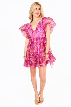 BuddyLove Clothing Label Party Dresses | Brunch Dresses*Hollis Puff Sleeve Mini Dress - Off To Paradise
