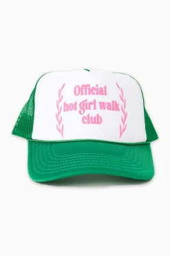 Hart + Hollow Hats | Swim*Hot Girl Walk Trucker Hat - Green