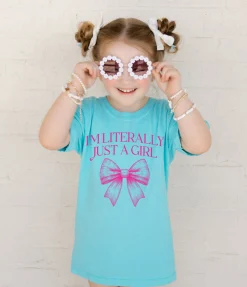 Shop Karma Tees Tops*I'm Just a Girl Graphic Tee