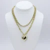 Treasure Jewels, Inc. Jewelry*Infinity Heart Chain Gold Necklace