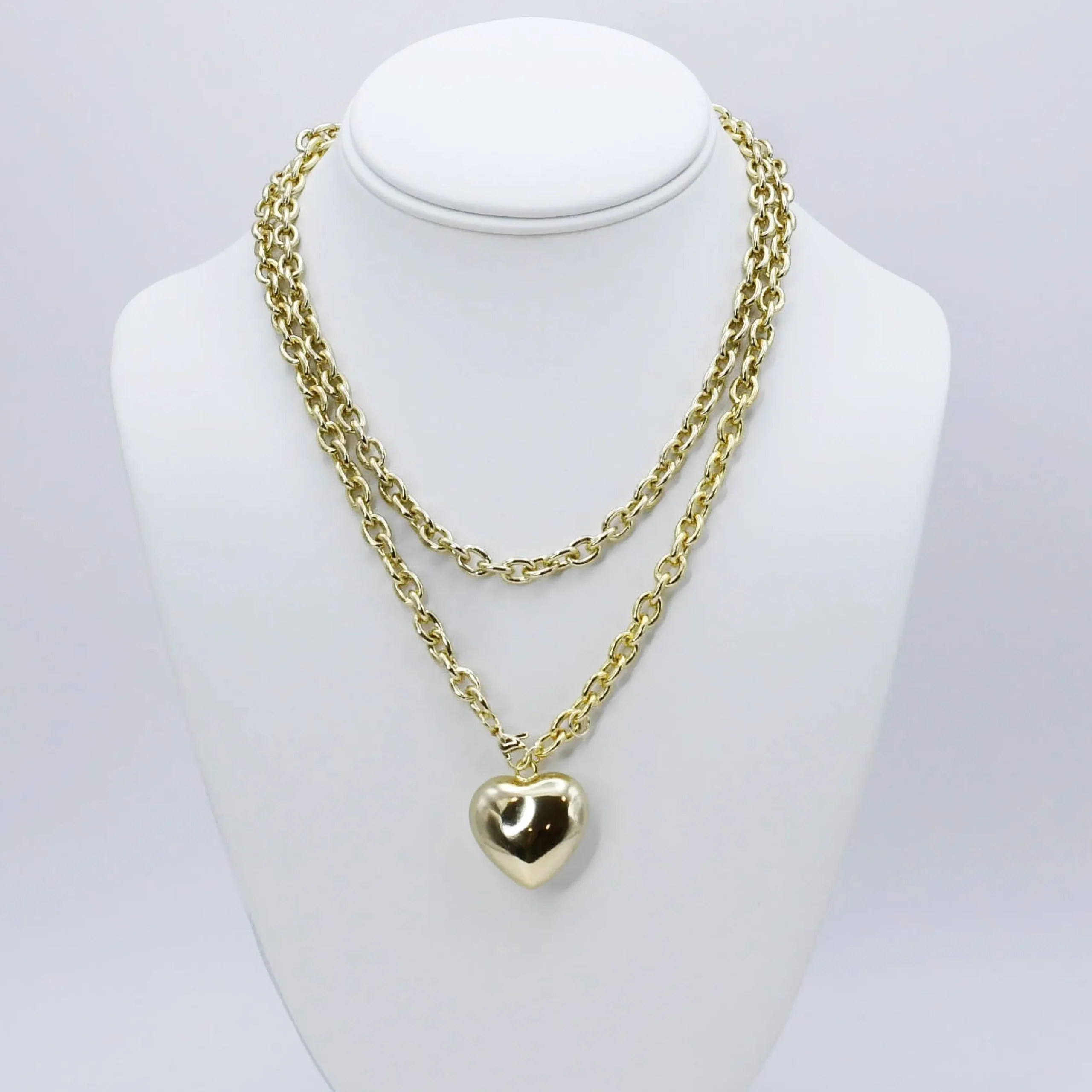 Treasure Jewels, Inc. Jewelry*Infinity Heart Chain Gold Necklace