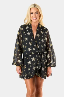 BuddyLove Clothing Label Rompers*Jace Long Sleeve Romper - Super Nova
