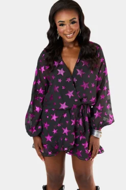 BuddyLove Clothing Label Rompers*Jace Long Sleeve Romper - Celestial