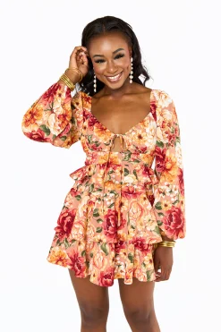 BuddyLove Clothing Label Long Sleeve Dresses | Brunch Dresses*Jodi Ruffle Mini Dress -