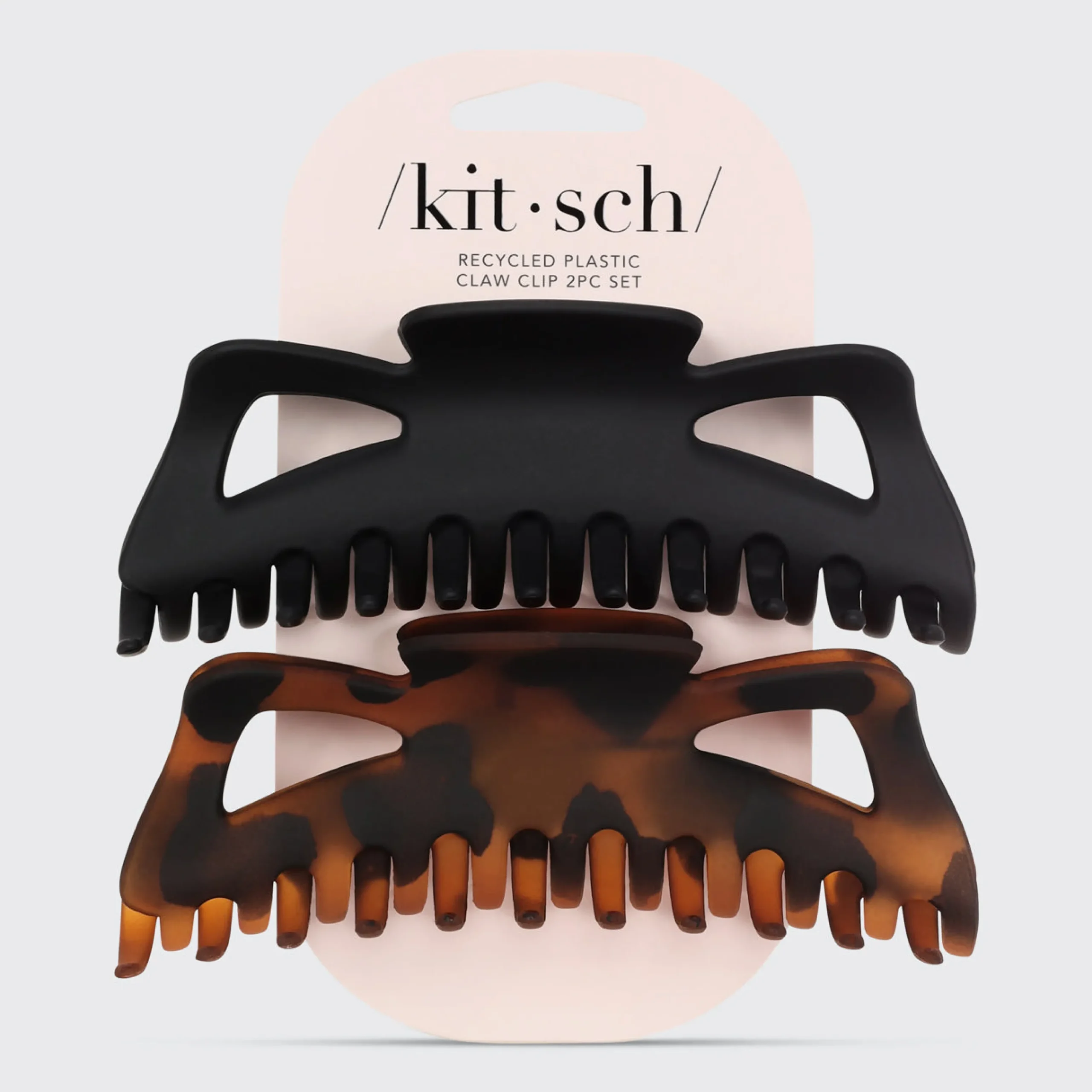 KITSCH Beauty | Home & Gift*Jumbo Classic Claw Clips 2pc - Recycled Plastic