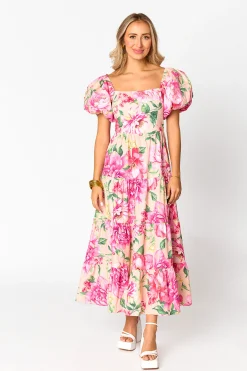 BuddyLove Clothing Label Short Sleeve Dresses | Brunch Dresses*Juno Puff Sleeve Maxi Dress - Explorer