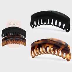 KITSCH Beauty*Large Dome Claw Clips 2pc - Recycled Plastic