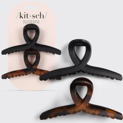 KITSCH Beauty*Large Loop Claw Clips 2pc - Recycled Plastic
