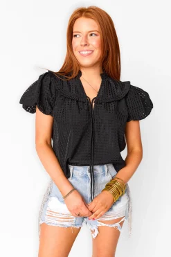 BuddyLove Clothing Label Tops*Leeland Puff Sleeve Top -