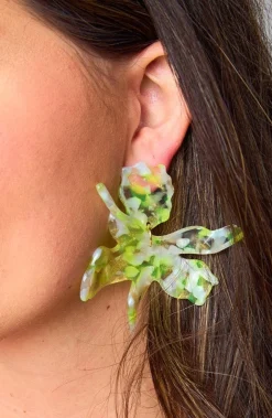 Linny Co Jewelry*xx BL Fawna Statement Earrings - Citron