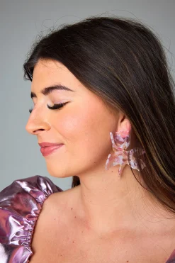 Linny Co Jewelry*xx BL Fawna Statement Earrings - Stained Glass
