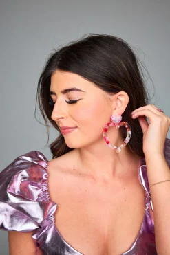 Linny Co Jewelry | Bride To Be Dresses*xx BL Grayson Statement Earrings - Love
