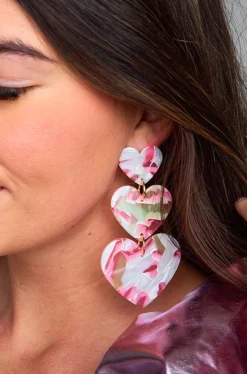 Linny Co Jewelry | Bride To Be Dresses*xx BL Lola Statement Earrings - Sweetheart