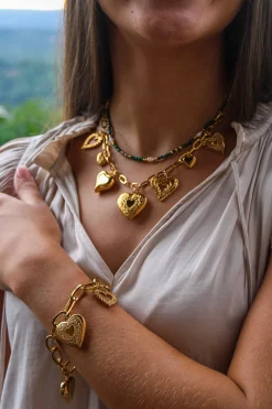 Idlewild Everyday Jewelry | Bride To Be Dresses*Lola Heart Charm Bracelet