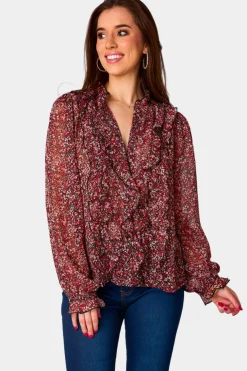 BuddyLove Clothing Label Tops*Lonnie Long Sleeve Blouse -