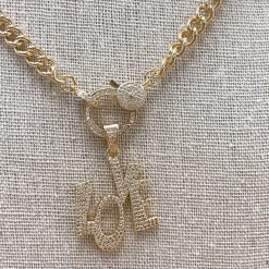 Treasure Jewels, Inc. Jewelry*“Love” is all you need Gold Necklace