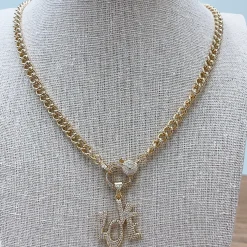 Treasure Jewels, Inc. Jewelry*“Love” is all you need Gold Necklace