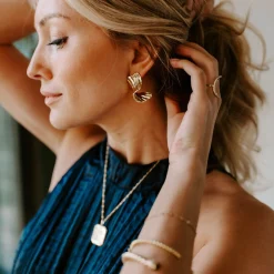 Treasure Jewels, Inc. Jewelry*Luxe Leaf Foil Earrings