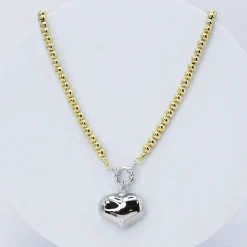 Treasure Jewels, Inc. Jewelry*Luxe Love Gold/Silver Necklace