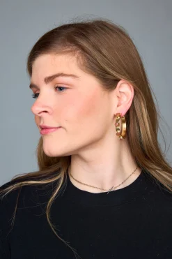 Ever Alice Jewelry*Maria Statement Earrings - Peach