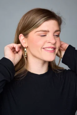 Ever Alice Jewelry*Maria Statement Earrings - Pyrite