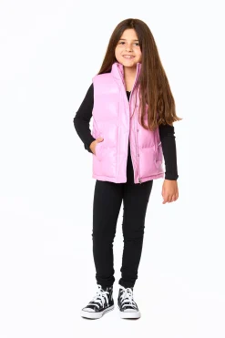 BuddyLove Clothing Label Tween | Tween + Girls*Mini Helen Puffer Vest - Bubble Gum