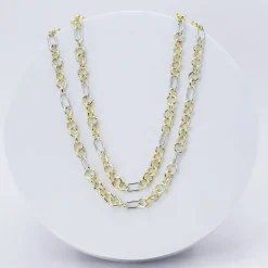 Treasure Jewels, Inc. Jewelry*Mixed Metal Link Layer Gold Necklace