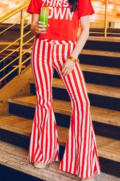 BuddyLove Clothing Label Bottoms*Moonshine High-Waisted Flare Jeans - /White