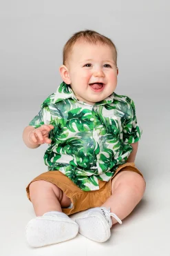 BuddyLove Clothing Label Tops*Nash Boy's Button Down Shirt - Maui