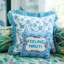 Furbish Studio Home & Gift*Nauti Needlepoint Pillow