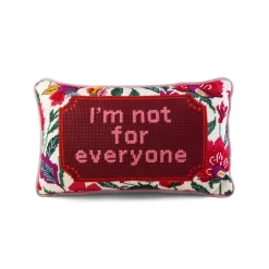 Furbish Studio Home & Gift*Not For Everyone Needlepoint Pillow