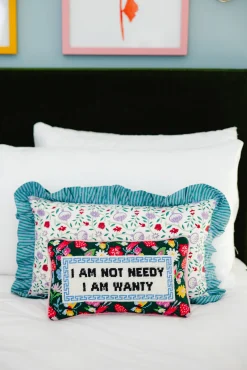 Furbish Studio Home & Gift*Not Needy Needlepoint Pillow