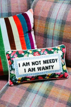 Furbish Studio Home & Gift*Not Needy Needlepoint Pillow