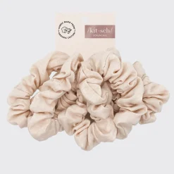 KITSCH Beauty*Organic Cotton Knit Scrunchies 5pc - Cream