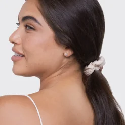 KITSCH Beauty*Organic Cotton Knit Scrunchies 5pc - Cream