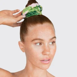 KITSCH Beauty*Patented Microfiber Towel Scrunchies - Palm Print