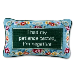 Furbish Studio Home & Gift*Patience Needlepoint Pillow