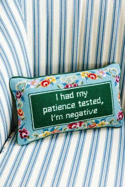 Furbish Studio Home & Gift*Patience Needlepoint Pillow