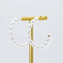 Treasure Jewels, Inc. Jewelry*Pearl Chic Hoop Earring