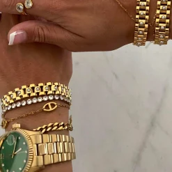 Chansuttpearls Jewelry*PEARL GOLD WATCH BAND BRACELET